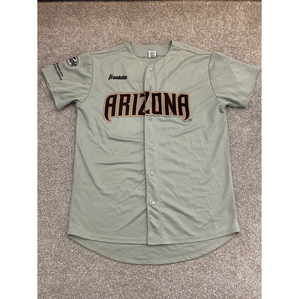 Franklin Arizona Baseball Jersey Mens Small Grey Excellent Tide Frys Number 5